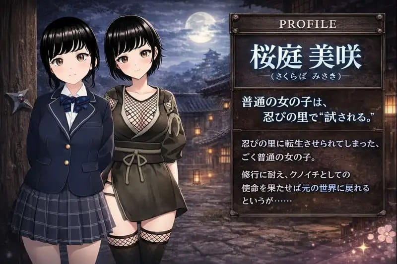 【RPG/AI汉化/MTool】女忍者的心得就是要能忍受羞耻！【电脑/1.3G】